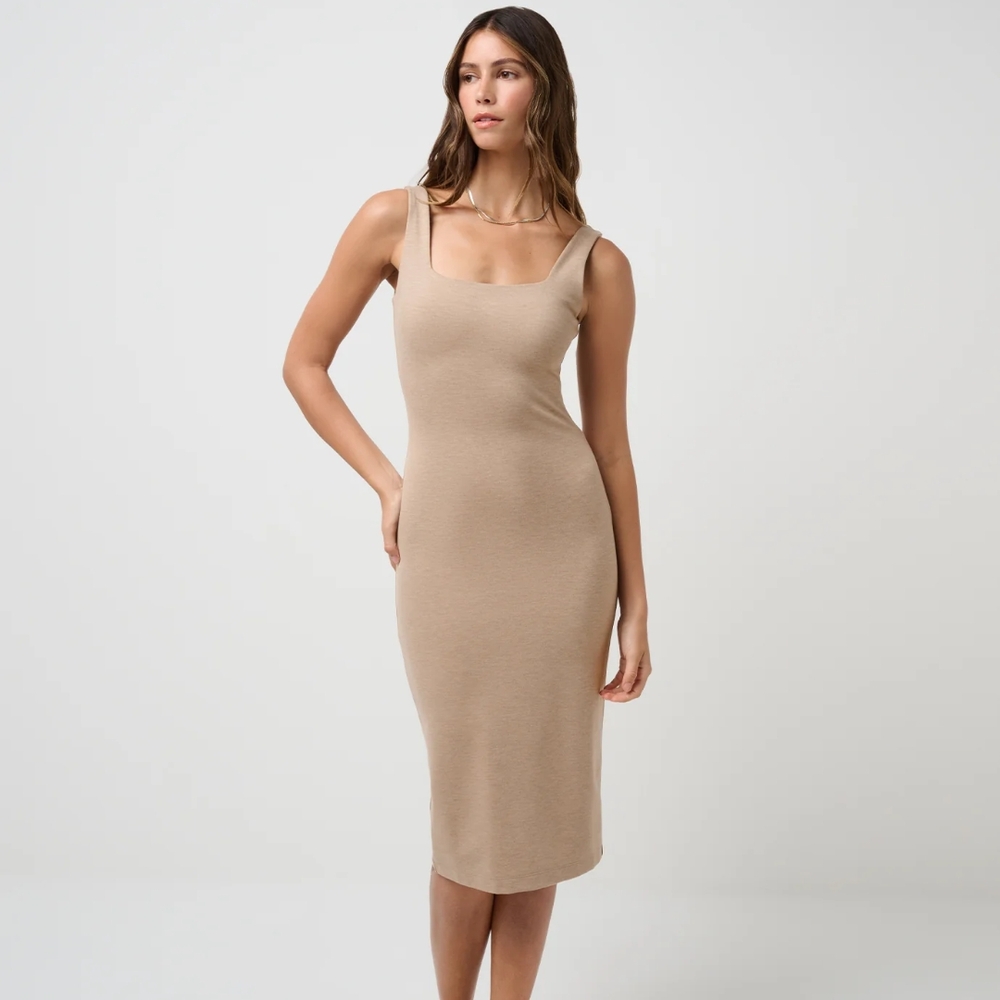 Travis Mathew Tan Midi Dress